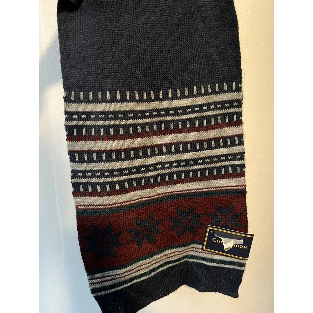 Club Room Scarf Men Multi color Navy Blue Maroon  Grey NWT